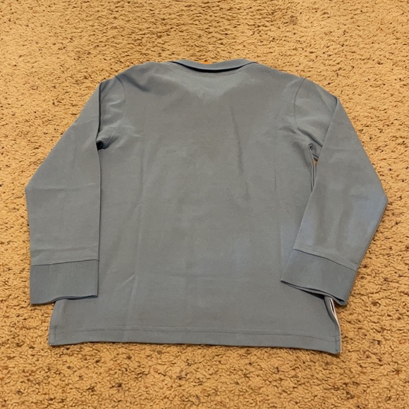 Blue Long-Sleeves Polo Shirt - Picture 3 of 3